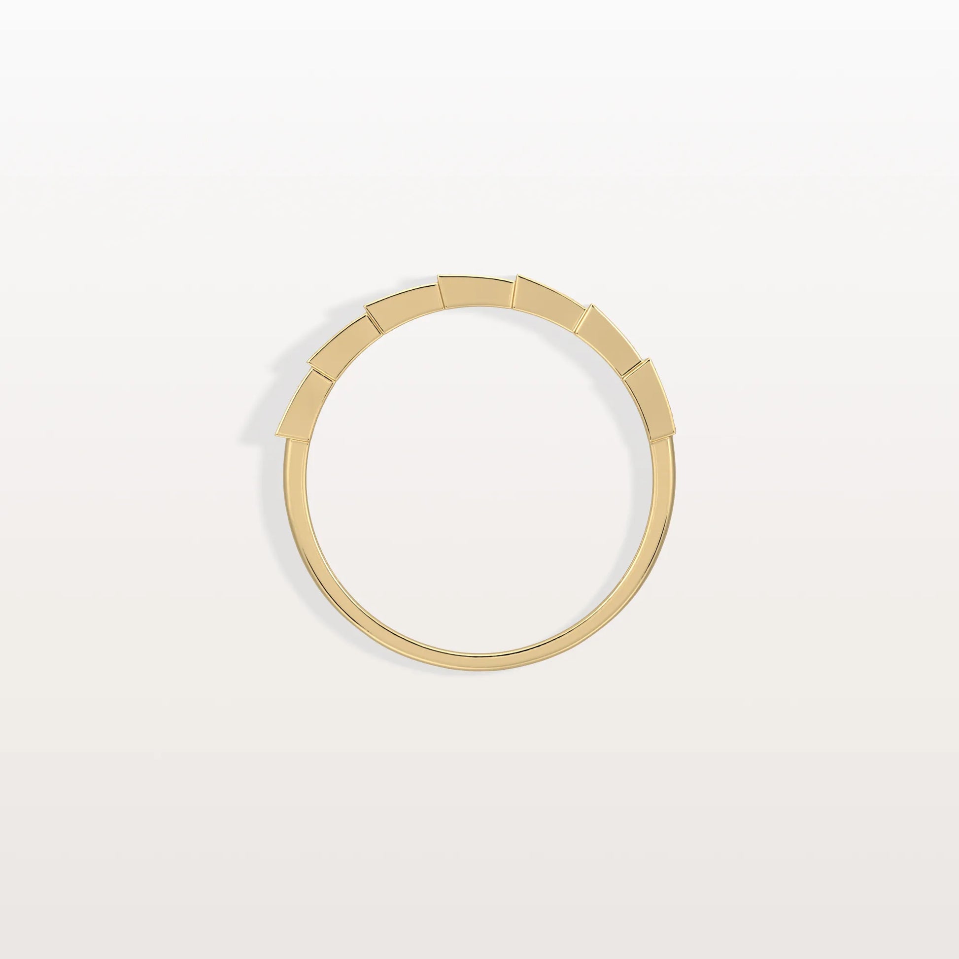 14K Gold/Platinum Stackable Pave Ring with Lab Diamonds-Viper Inspired